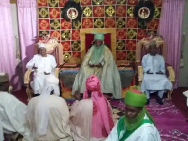 President Buhari Visits Emir of Daura, Alhaji Faruk At His Palace